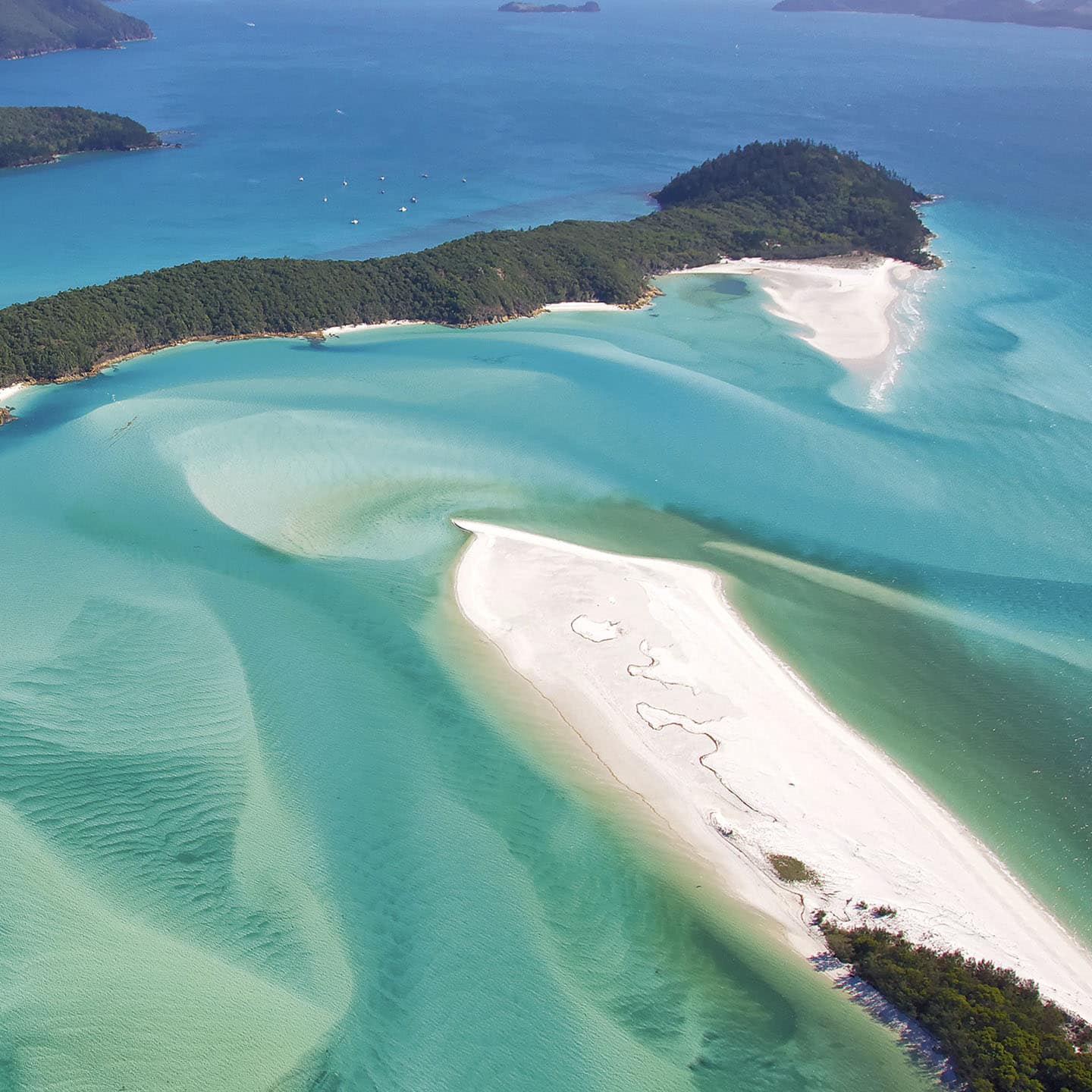 White sand beaches, Whitsundays, Australia