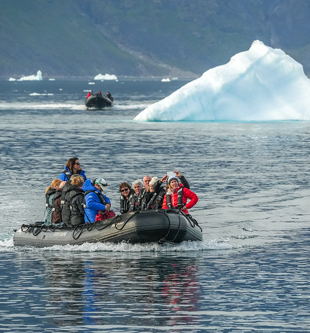 Zodiac expedition, Narsaq, Greenland