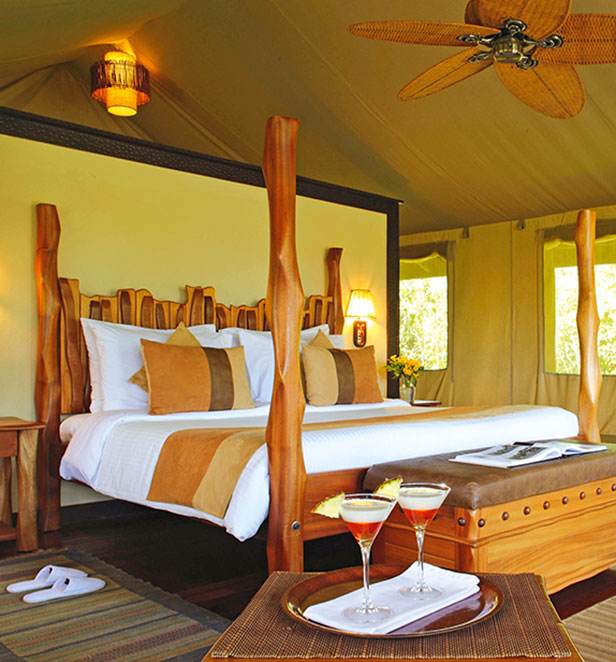 A guest room at Sarova Mara, Kenya 