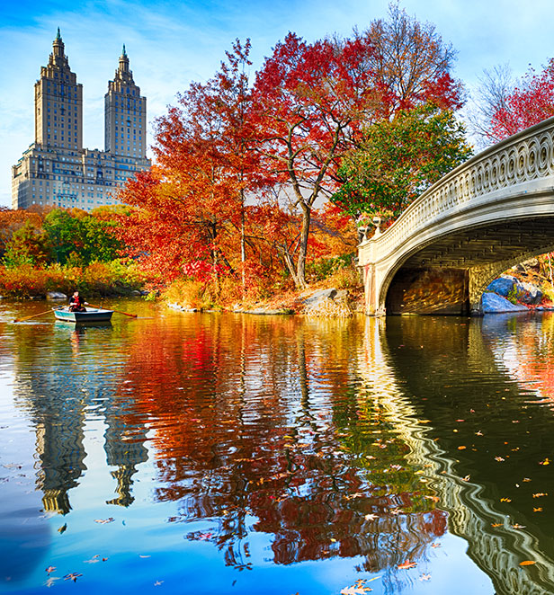 Bow Bridge in New York City, USA