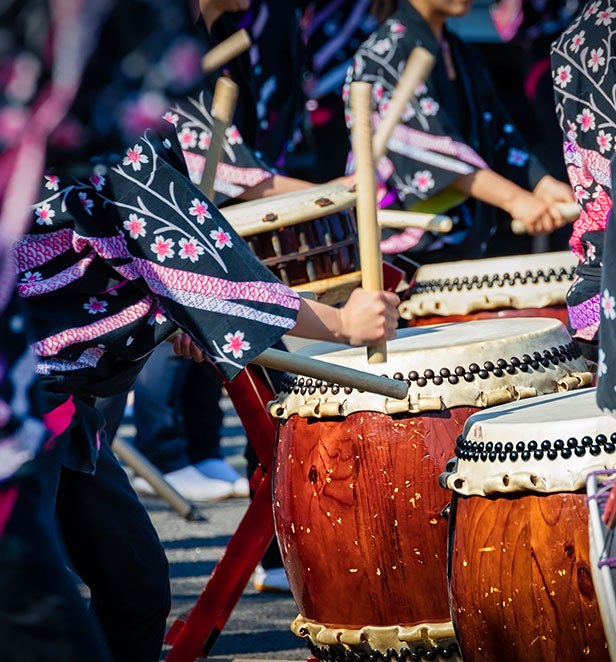 Japanese taiko drumming