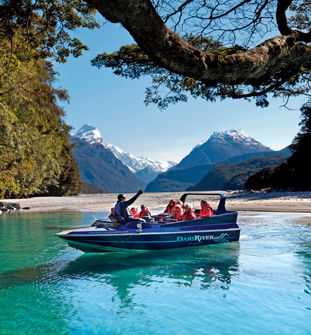 Jetboat Dart River, South Island